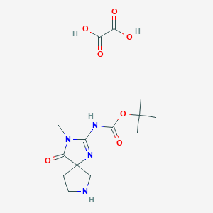 (Z)-tert-Butyl (3-methyl-4-oxo-1,3,7-triazaspiro[4.4]nonan-2-ylidene)carbamate oxalate