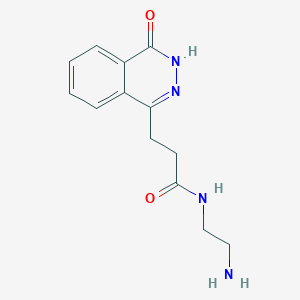 molecular formula C13H16N4O2 B15054128 N-(2-Aminoethyl)-3-(4-hydroxyphthalazin-1-yl)propanamide 