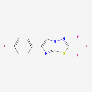 6-(4-Fluorophenyl)-2-(trifluoromethyl)imidazo[2,1-b][1,3,4]thiadiazole