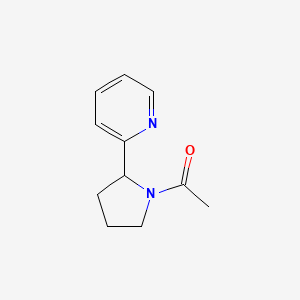 molecular formula C11H14N2O B15054155 1-(2-(Pyridin-2-yl)pyrrolidin-1-yl)ethanone CAS No. 402937-53-5