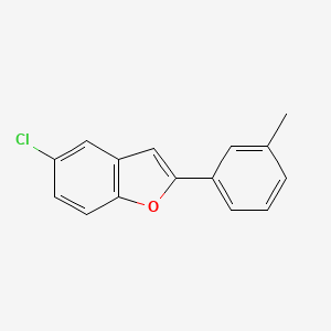 molecular formula C15H11ClO B15054166 5-Chloro-2-(m-tolyl)benzofuran 