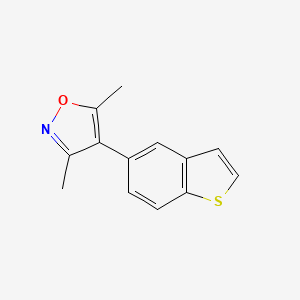 molecular formula C13H11NOS B1505417 4-(Benzo[b]thiophen-5-yl)-3,5-dimethylisoxazole CAS No. 1158208-69-5