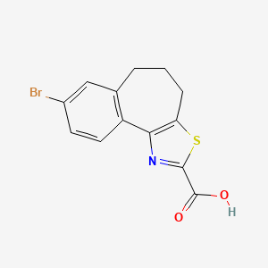 8-Bromo-5,6-dihydro-4H-benzo[6,7]cyclohepta[1,2-d]thiazole-2-carboxylic acid