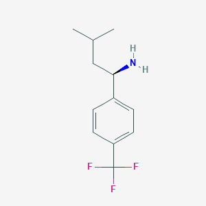 molecular formula C12H16F3N B1505418 (1R)-3-Methyl-1-[4-(trifluoromethyl)phenyl]butylamine 