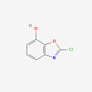 molecular formula C7H4ClNO2 B15054195 2-Chlorobenzo[d]oxazol-7-ol 