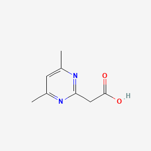 molecular formula C8H10N2O2 B15054215 2-(4,6-Dimethylpyrimidin-2-yl)acetic acid 