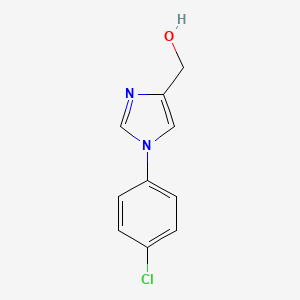 molecular formula C10H9ClN2O B15054257 (1-(4-Chlorophenyl)-1H-imidazol-4-yl)methanol CAS No. 445302-50-1