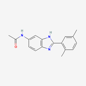 N-(2-(2,5-Dimethylphenyl)-1H-benzo[d]imidazol-5-yl)acetamide