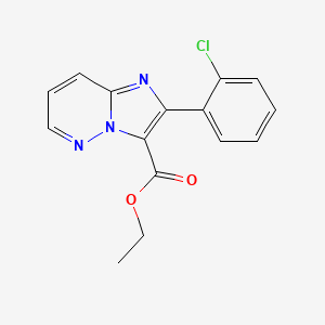 molecular formula C15H12ClN3O2 B15054273 Ethyl 2-(2-chlorophenyl)imidazo[1,2-B]pyridazine-3-carboxylate 