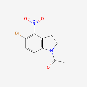 molecular formula C10H9BrN2O3 B1505428 1-(5-Bromo-4-nitroindoline)ethanone CAS No. 1116339-78-6