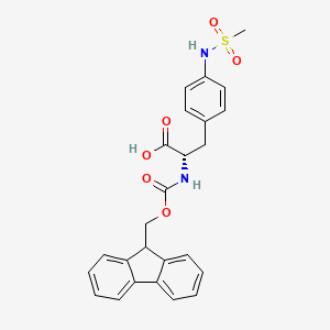 molecular formula C25H24N2O6S B1505430 N-Fmoc-4-Methylsulfonylamino-L-Phenylalanin CAS No. 266999-22-8