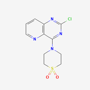 molecular formula C11H11ClN4O2S B15054305 4-(2-Chloropyrido[3,2-d]pyrimidin-4-yl)thiomorpholine 1,1-dioxide 