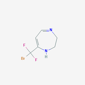 molecular formula C6H7BrF2N2 B15054313 5-(Bromodifluoromethyl)-2,3-dihydro-1H-1,4-diazepine 