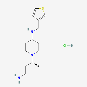 (R)-1-(4-Aminobutan-2-yl)-N-(thiophen-3-ylmethyl)piperidin-4-amine hydrochloride