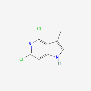 molecular formula C8H6Cl2N2 B15054324 4,6-Dichloro-3-methyl-1H-pyrrolo[3,2-c]pyridine 