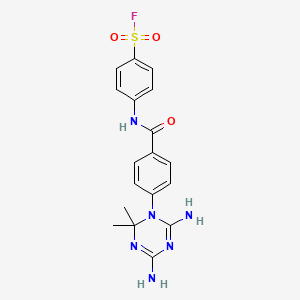 4-[[4-(4,6-Diamino-2,2-dimethyl-1,3,5-triazin-1-yl)benzoyl]amino]benzenesulfonyl fluoride