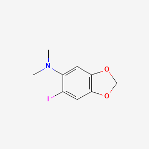 molecular formula C9H10INO2 B1505440 6-iodo-N,N-dimethylbenzo[d][1,3]dioxol-5-amine 