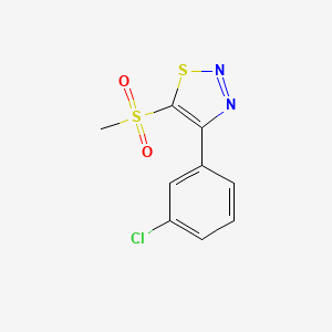 4-(3-Chlorophenyl)-5-(methylsulfonyl)-1,2,3-thiadiazole