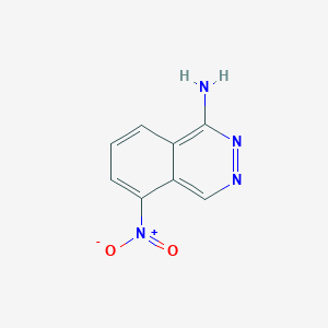 molecular formula C8H6N4O2 B15054419 5-Nitrophthalazin-1-amine 