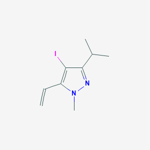 molecular formula C9H13IN2 B15054423 4-Iodo-3-isopropyl-1-methyl-5-vinyl-1H-pyrazole 