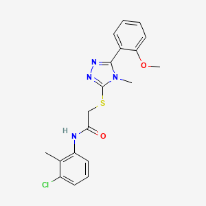 N-(3-Chloro-2-methylphenyl)-2-((5-(2-methoxyphenyl)-4-methyl-4H-1,2,4-triazol-3-yl)thio)acetamide