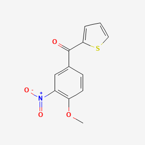 molecular formula C12H9NO4S B1505444 (4-Methoxy-3-nitrophenyl)(thiophen-2-YL)methanone CAS No. 66938-50-9