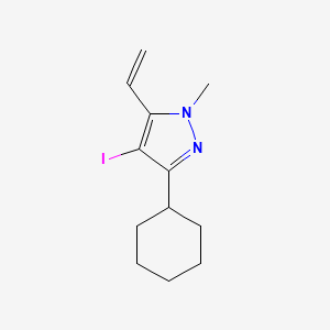 3-Cyclohexyl-4-iodo-1-methyl-5-vinyl-1H-pyrazole