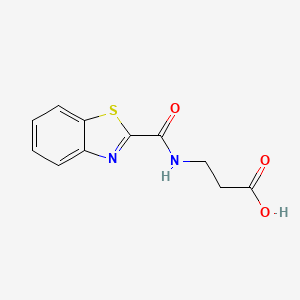 molecular formula C11H10N2O3S B15054466 3-(Benzo[d]thiazole-2-carboxamido)propanoic acid 