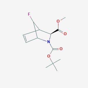 (3S)-2-tert-Butyl 3-methyl 7-fluoro-2-azabicyclo[2.2.1]hept-5-ene-2,3-dicarboxylate