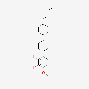 molecular formula C24H36F2O B1505448 反式，反式-4-丁基-4'-(4-乙氧基-2,3-二氟苯基)-双环己基 CAS No. 473257-15-7