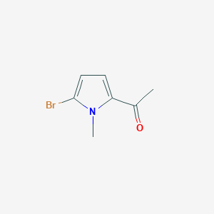 molecular formula C7H8BrNO B15054491 1-(5-Bromo-1-methyl-1H-pyrrol-2-yl)ethanone 