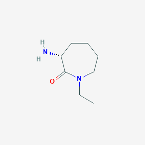 molecular formula C8H16N2O B1505451 (R)-3-amino-1-ethylazepan-2-one 