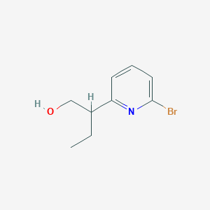 molecular formula C9H12BrNO B15054526 2-(6-Bromopyridin-2-yl)butan-1-ol 