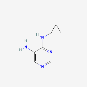 molecular formula C7H10N4 B15054532 N4-Cyclopropylpyrimidine-4,5-diamine 