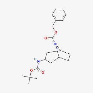 Benzyl 3-((tert-butoxycarbonyl)amino)-8-azabicyclo[3.2.1]octane-8-carboxylate