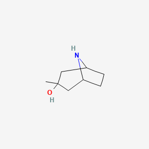 molecular formula C8H15NO B15054595 3-Methyl-8-azabicyclo[3.2.1]octan-3-ol 