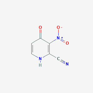 molecular formula C6H3N3O3 B15054605 4-Hydroxy-3-nitropicolinonitrile 