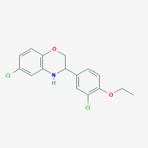 6-Chloro-3-(3-chloro-4-ethoxyphenyl)-3,4-dihydro-2H-benzo[b][1,4]oxazine