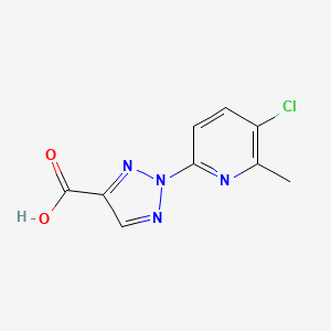 molecular formula C9H7ClN4O2 B15054651 2-(5-Chloro-6-methylpyridin-2-yl)-2H-1,2,3-triazole-4-carboxylic acid 