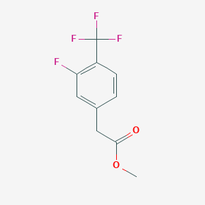 molecular formula C10H8F4O2 B1505470 Methyl 2-(3-fluoro-4-trifluoromethylphenyl)acetate 