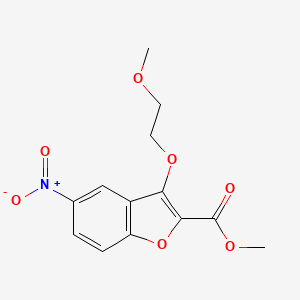 Methyl 3-(2-methoxyethoxy)-5-nitrobenzofuran-2-carboxylate