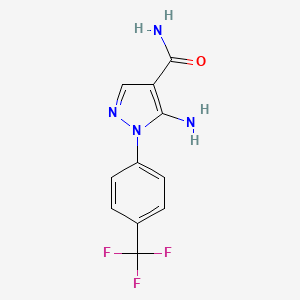 5-Amino-1-(4-(trifluoromethyl)phenyl)-1H-pyrazole-4-carboxamide