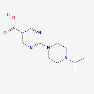 2-(4-Isopropylpiperazin-1-yl)pyrimidine-5-carboxylicacid