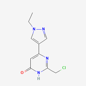 2-(Chloromethyl)-6-(1-ethyl-1H-pyrazol-4-yl)pyrimidin-4-ol