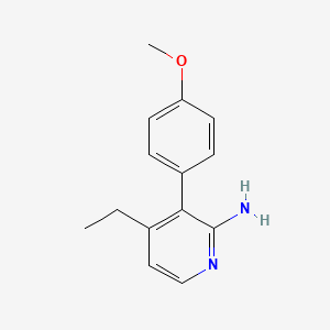 4-Ethyl-3-(4-methoxyphenyl)pyridin-2-amine