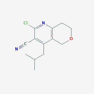 2-Chloro-4-isobutyl-7,8-dihydro-5H-pyrano[4,3-b]pyridine-3-carbonitrile