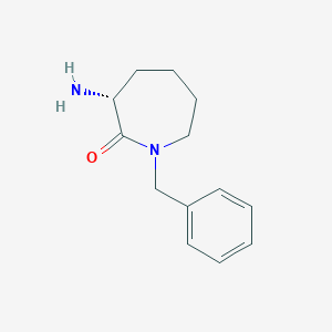 molecular formula C13H18N2O B1505489 (R)-3-amino-1-benzylazepan-2-one 