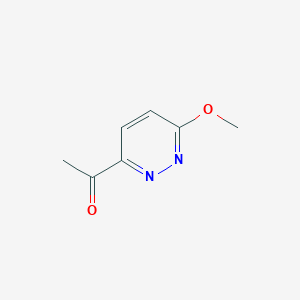 molecular formula C7H8N2O2 B15054893 1-(6-Methoxypyridazin-3-YL)ethanone 