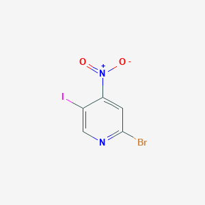 2-Bromo-5-iodo-4-nitropyridine