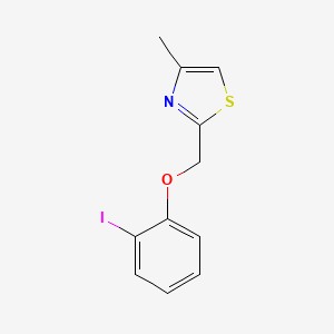 2-((2-Iodophenoxy)methyl)-4-methylthiazole